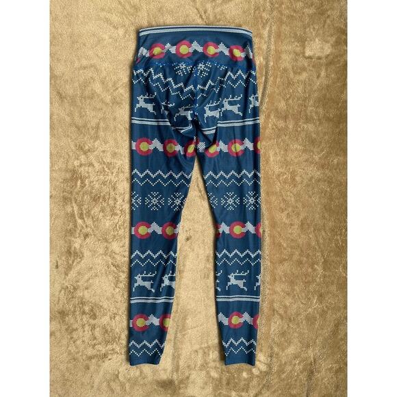 Colorado Threads Colorado Flag Leggings Yoga Pants Women’s Size Medium Snow - Picture 2 of 7